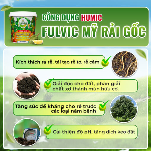Công dụng Humic Fulvic