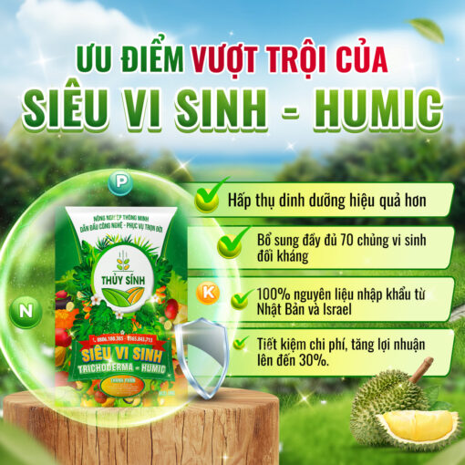 Ưu điểm siêu vi sinh Humic
