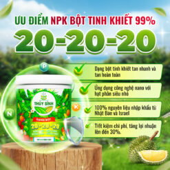 Ưu điểm phân xô bột NPK 20-20-20