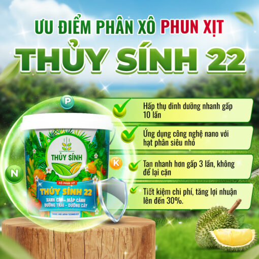 Ưu điểm phân xô phun xịt Thủy Sính 22