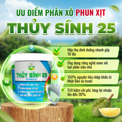 Ưu điểm phân xô phun xịt Thủy Sính 25